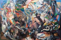Peter's Vision - oil on panel - 8' X 12' - 2000 - $60,000