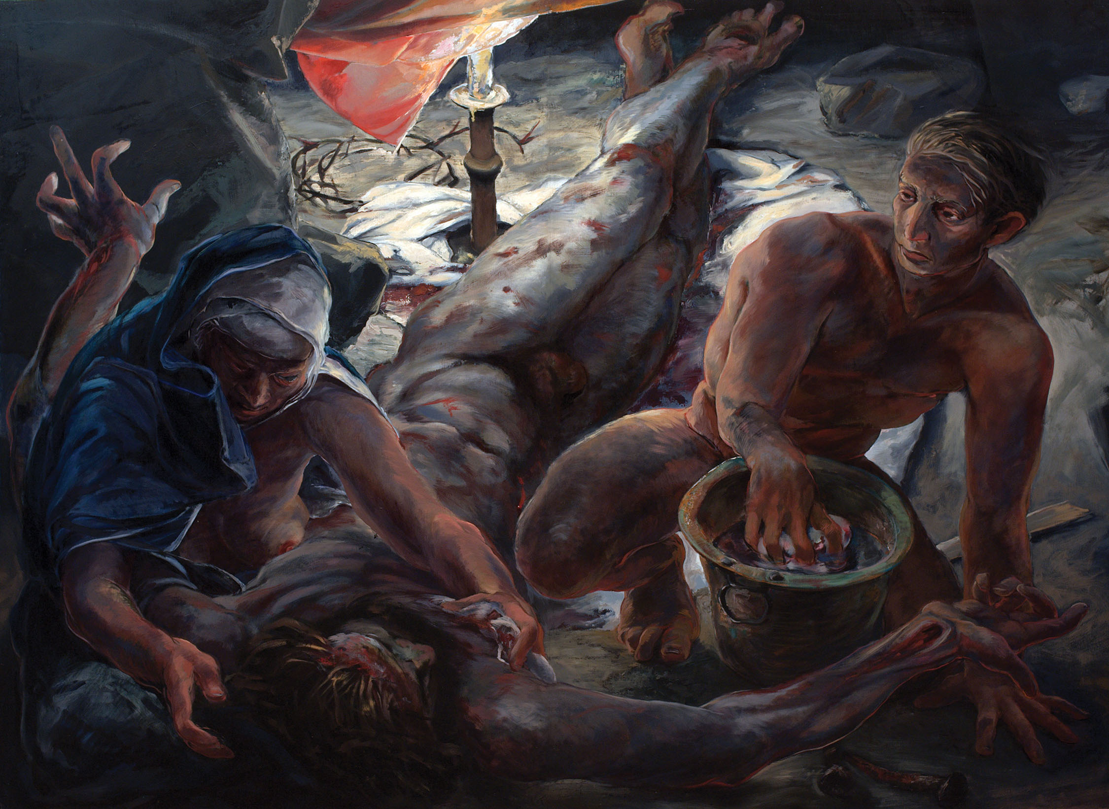 Mary and John Wash the Body of Christ | 1988