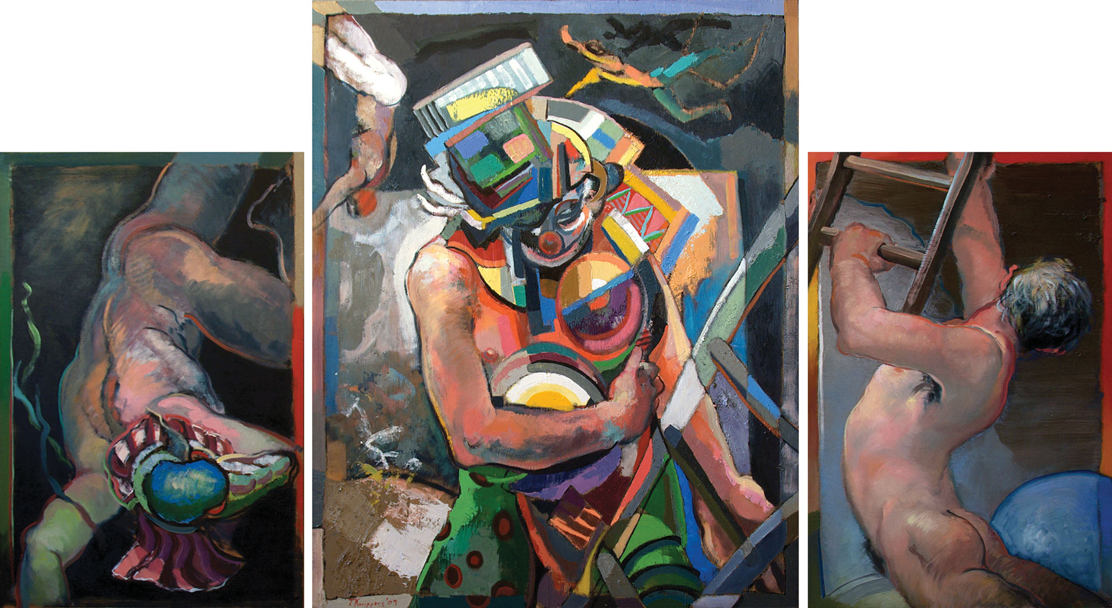 The Repentant Clown (triptych) | 2009